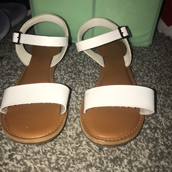 rampage white sandals
